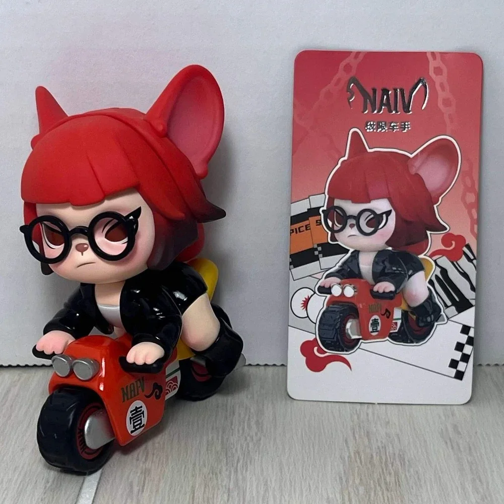 Rolife NAI-V Spice Girls Series Crazy speed Figure Biker Motorcycle Red Cat Girl